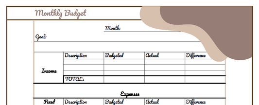 Budget Worksheet